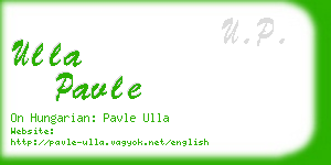 ulla pavle business card